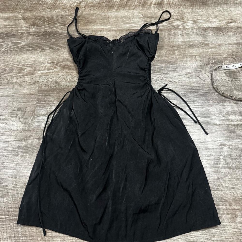 Princess Polly Hazel Cut Out Mini Dress Black Size 6 - Picture 9 of 9